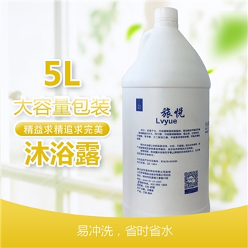 【现货】旅悦 5L桶装沐浴露 舒肤佳香型 4瓶/箱