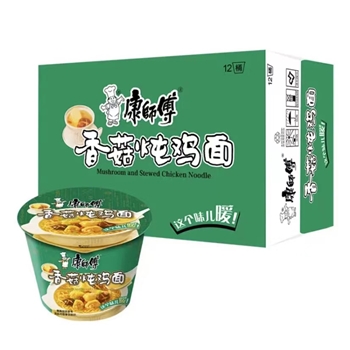 康师傅香菇炖鸡面 85g*12桶 方便面整箱