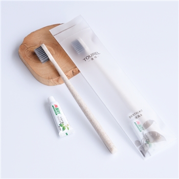两面针新款 途悦针系列 秸秆牙刷+3g两面针牙膏  加厚软膜  1000支/箱 混色拼箱