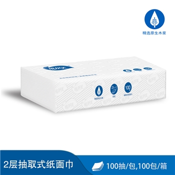 飞杰 维尔美牌抽取式纸面巾2层100抽